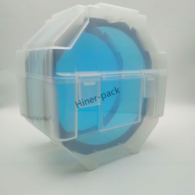 خرید بسته بندی شده OEM Flex Frame Cassette Semiconductor 8 اینچ جعبه ذخیره سازی Wafer نیمه شفاف online manufacture
