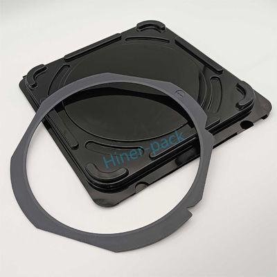 خرید HWS سیلیکون Wafer Frame Dicing Ring ماده PPS سیاه برای حمل و نقل Wafer online manufacture