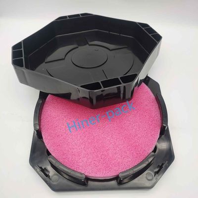خرید بسته بندی سیمان 12 اینچ سیاه مواد پی پی رسان افقی Wafer Shipper online manufacture