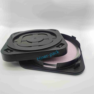 افقی 12 اینچ Wafer حامل جعبه حمل کننده سیاه استفاده شده در Wafer Fab SGS سازگار