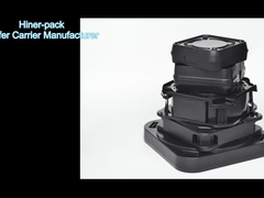 ظرف های حامل وافر 200 میلی متری افقی جعبه مواد پی پی سیاه رسانا